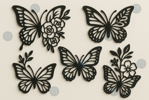Download Laser Cut Floral Butterfly SVG Bundle - Butterfly Collection