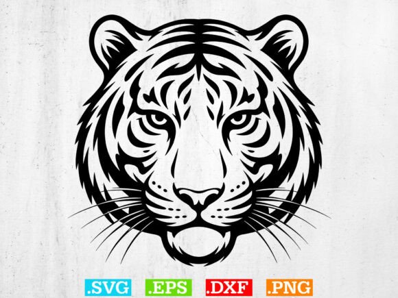 Download Tiger Svg, Tiger Head SVG, Digital FIles - Tiger Collection