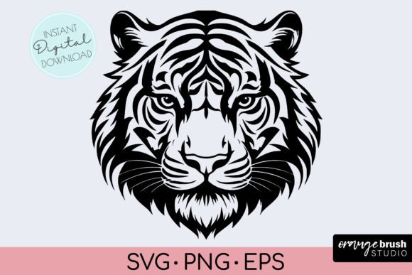 Download Tiger SVG | Tiger Head | Tiger Face SVG - Tiger Collection