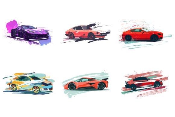 Download Car Vector Flat Design with Brush - Premium Resources