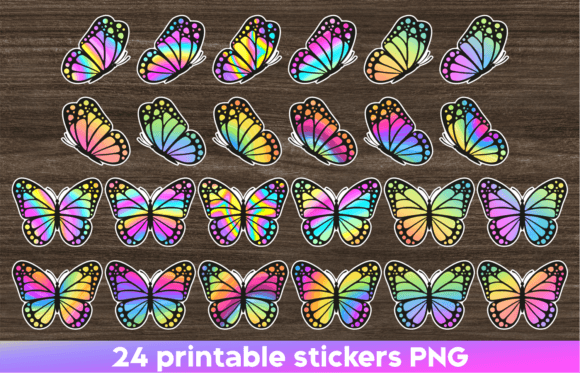 Download Butterfly Sticker Printable Stickers Png - Butterfly Collection